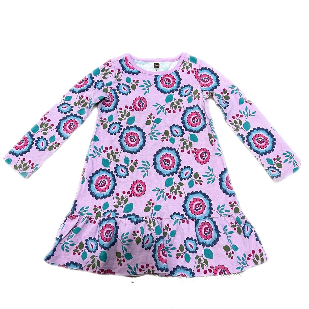 Tea Collection Bolivia Blooms Dress Sz 4